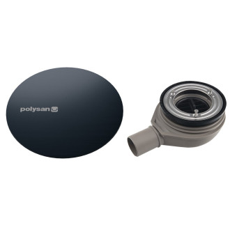 MIRAI vaničkový sifon, průměr 90mm, DN40, krytka gun metal 72730GM