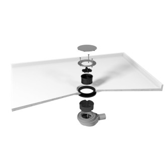 MIRAI vaničkový sifon, průměr 90mm, DN40, krytka měď mat