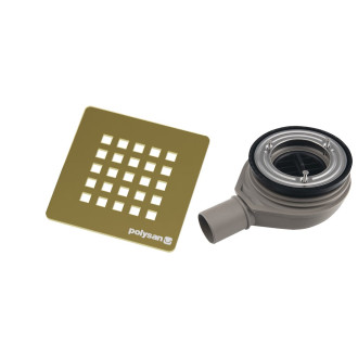 TRENECA vaničkový sifon, průměr otvoru 90mm, DN40, krytka zlato 84999.90