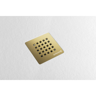 TRENECA vaničkový sifon, průměr otvoru 90mm, DN40, krytka zlato mat