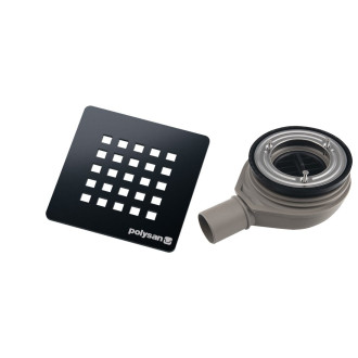 TRENECA vaničkový sifon, průměr otvoru 90mm, DN40, krytka gun metal 84999.60