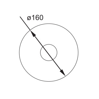 Mereo Dita sprchová baterie podomítková bez přepínače, Mbox, kulatý kryt CBE60105DA