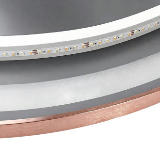 REA Zrcadlo LED 70cm, kartáčovaná měď  HOM-05492