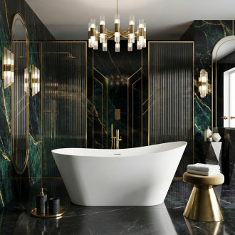 REA Volně stojící akrylátová vana Lusso Slim 170 KPL-W8504