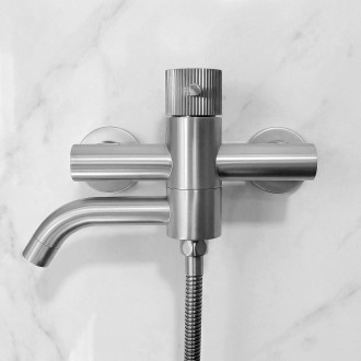 REA Vanová baterie Lungo Stripe Brush Nickel REA-B8057