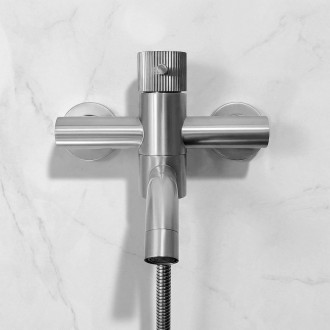 REA Vanová baterie Lungo Stripe Brush Nickel REA-B8057