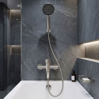 REA Vanová baterie Lungo Stripe Brush Nickel REA-B8057