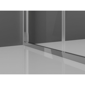 Mexen Exo-3S kabina prysznicowa 3-ścienna składana 100 x 90 cm, transparent, chrom - 816-100-090-01-00-3S