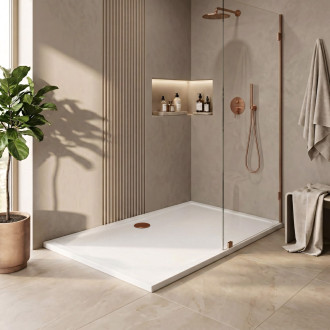 REA Sprchová akrylová vanička Savoy 80x100 - bílá KPL-15332