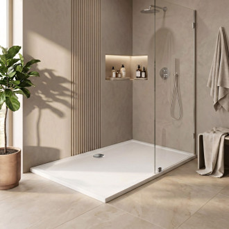 REA Sprchová akrylová vanička Savoy 80x100 - bílá KPL-15332