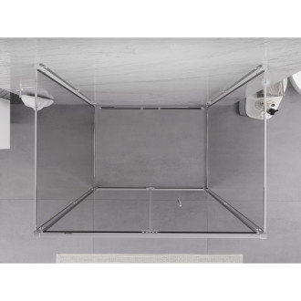 Mexen Exo-3S kabina prysznicowa 3-ścienna składana 85 x 100 cm, transparent, chrom - 816-085-100-01-00-3S