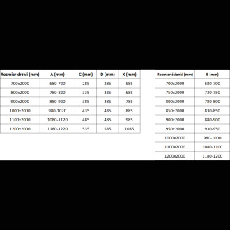 Mexen Exo-3S kabina prysznicowa 3-ścienna uchylna 70 x 80 cm, transparent, czarna - 814-070-080-70-00-3S