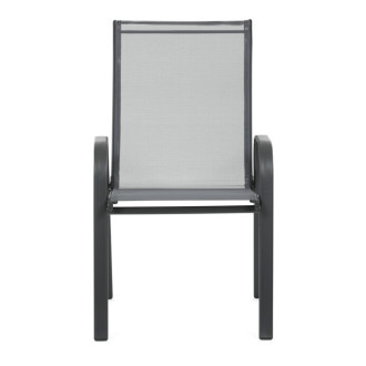 Zahradní židle Autronic šedá kov AZC-C1000 GREY