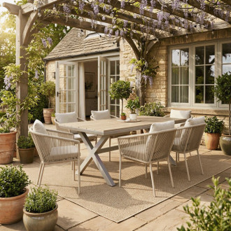 Zahradní židle Autronic béžová Hliník AZC-C1179 CRM