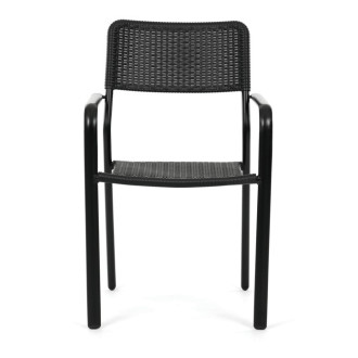 Zahradní židle Autronic černá kov AZC-H1021 BK