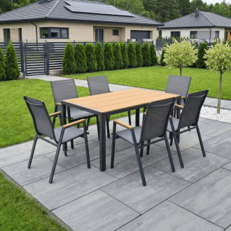 Zahradní židle Autronic šedá kov AZC-S1050 GREY