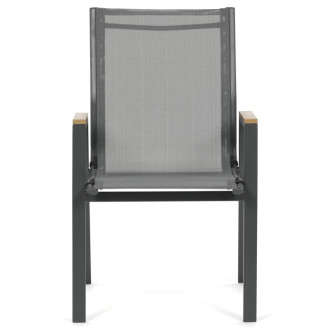 Zahradní židle Autronic šedá kov AZC-S1050 GREY