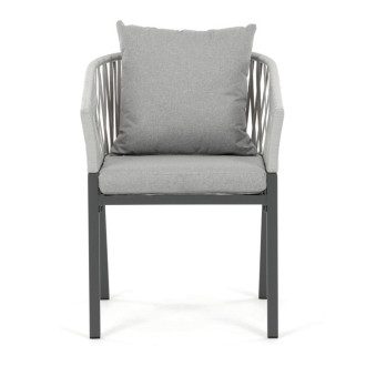 Zahradní židle Autronic šedá kov AZC-S1430 GREY