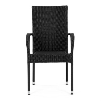 Zahradní židle Autronic černá kov AZC-S2113 BK