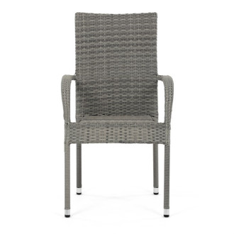 Zahradní židle Autronic šedá kov AZC-S2114 GREY