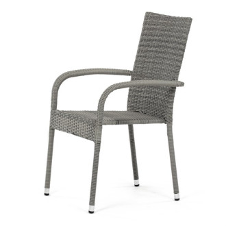 Zahradní židle Autronic šedá kov AZC-S2114 GREY