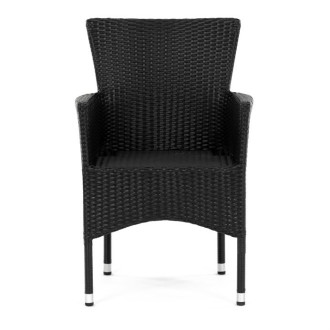 Zahradní židle Autronic černá kov AZC-S2117 BK