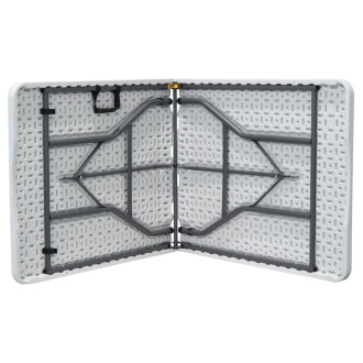 Zahradní stůl Autronic 70x180 cm bílá kov AZ-K1002 WT