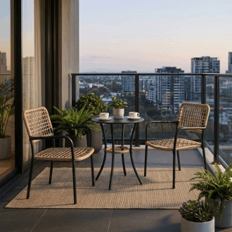 Zahradní set Autronic béžová kov AZ-L1103 NAT