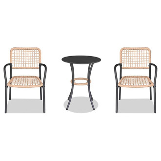 Zahradní set Autronic béžová kov AZ-L1103 NAT