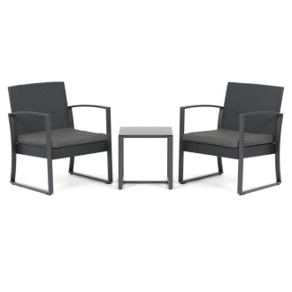 Zahradní set Autronic šedá kov AZS-H1111 GREY