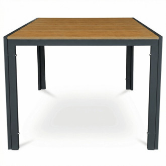 Zahradní stůl Autronic 90x90 cm hnědá kov AZT-S1209 OAK