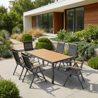 Zahradní stůl Autronic 90x190 cm AZT-W1408 GREY