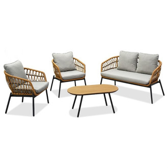 Zahradní set Autronic hnědá kov AZ-L1880 NAT