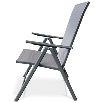 Zahradní židle Autronic šedá kov AZC-S1116 GREY