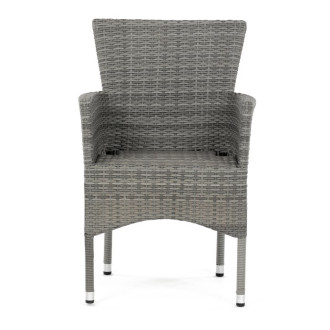Zahradní židle Autronic šedá kov AZC-S2118 GREY