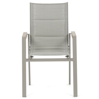 Zahradní židle Autronic béžová Hliník AZC-S1110 GREY