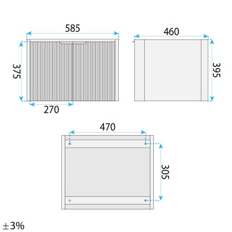 REA Sada koupelnového nábytku s umyvadlem Mario 60cm Beige REA-M0030