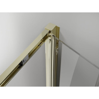 Mexen Exo-3S kabina prysznicowa 3-ścienna składana 120 x 85 cm, transparent, złota - 816-120-085-50-00-3S