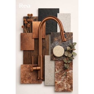 REA Kuchyňská baterie Master Brush Copper REA-B7203