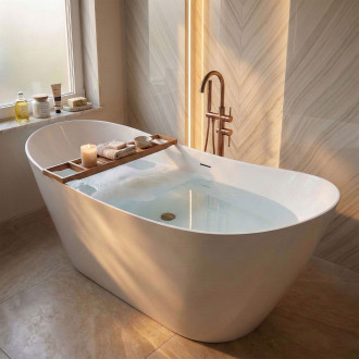 REA Volně stojící vana FERRANO Slim 150 KPL-W6080