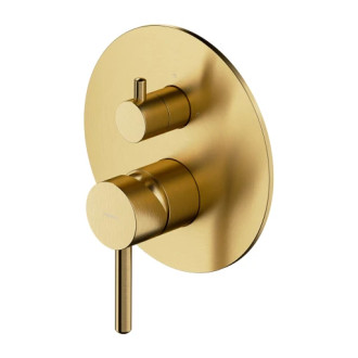 Omnires Y nadomítkový díl sprchovo-vanové baterie 3cestné, zlatá kartáčovaná Y1248ROGLB