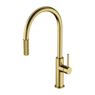 Omnires SWITCH kuchyňská baterie s výsuvnou výpustí pro filtr, mosaz kartáčovaná SW9059BSB