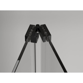 Mexen Exo-3S kabina prysznicowa 3-ścienna składana 120 x 75 cm, transparent, czarna - 816-120-075-70-00-3S