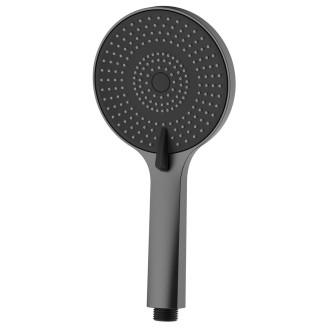 Ruční masážní sprcha, 3 režimy sprchování, průměr 120mm, ABS/gun metal SK879GM