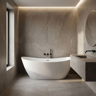 REA Volně stojící vana FERRANO Slim 160 KPL-W6081