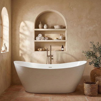 REA Volně stojící vana FERRANO Slim 160 KPL-W7081