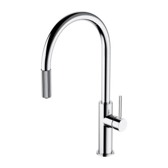 Omnires SWITCH kuchyňská baterie s výsuvnou výpustí pro filtr, chrom lesk SW9059CR