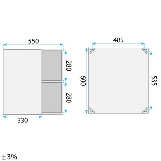 REA Sada koupelnového nábytku s umyvadlem Mario 60cm Grey -M0006 REA-M0006