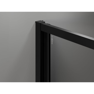 Mexen Exo-3S kabina prysznicowa 3-ścienna składana 70 x 120 cm, transparent, czarna - 816-070-120-70-00-3S