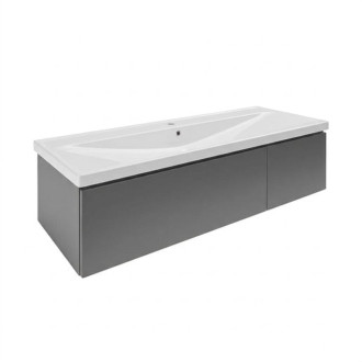 Koupelnová skříňka s umyvadlem SAT Feel 120x30x44,8 cm antracit mat SATFEEL2120ANTU5